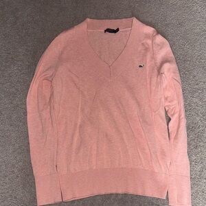 Vineyard Vines Light Pink V-Neck Sweater
